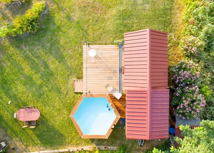 Myinsolite - Tiny-house, Jacuzzi, Brasero, Piscine * Эг-Морт