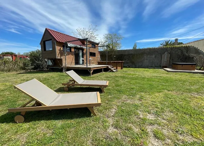 Myinsolite - Tiny-house, Jacuzzi, Brasero, Piscine Шале