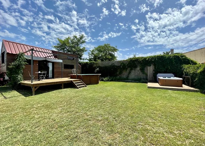 Myinsolite - Tiny-house, Jacuzzi, Brasero, Piscine Шале *