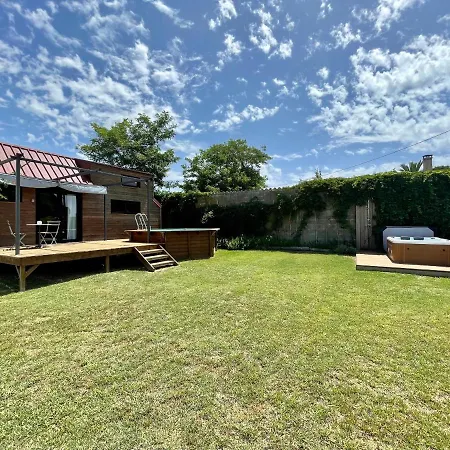 Myinsolite - Tiny-house, Jacuzzi, Brasero, Piscine シャレー *
