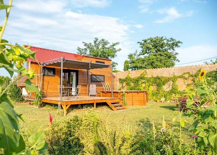 Myinsolite - Tiny-house, Jacuzzi, Brasero, Piscine Aigues-Mortes