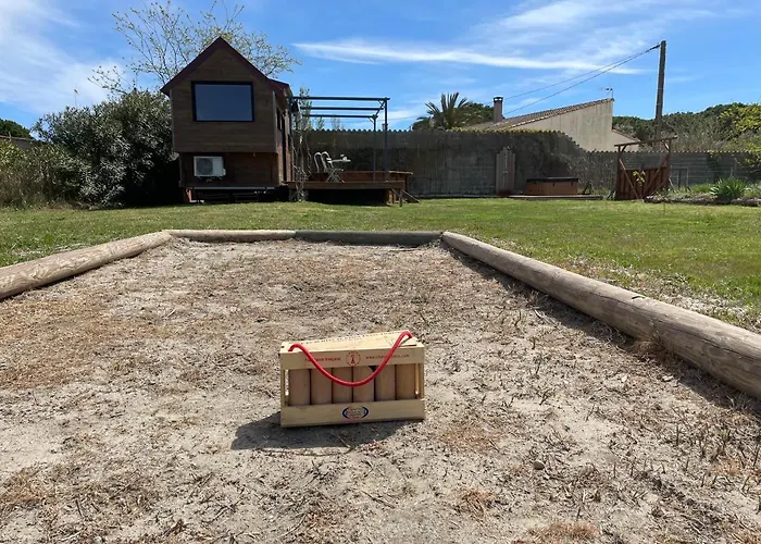 Chalé Myinsolite - Tiny-house, Jacuzzi, Brasero, Piscine Aigues-Mortes
